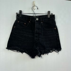 Zara High Rise Denim Shorts